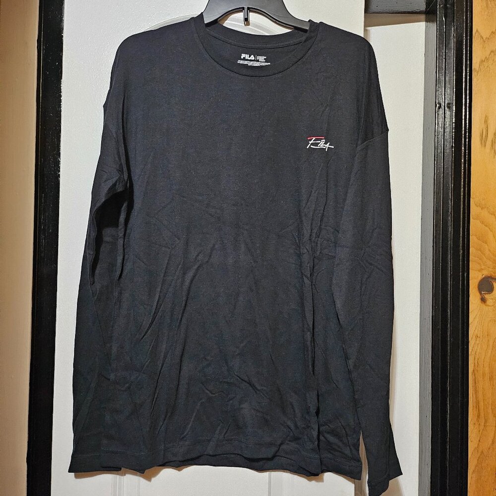 Fila Heritage Men's Logo Back Long Sleeve Tee